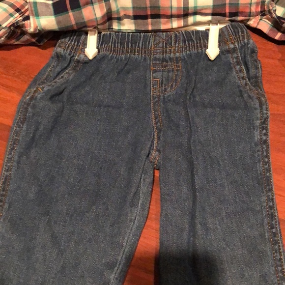 Carters 9m button down shirt and jeans. New with tags - Picture 2 of 3